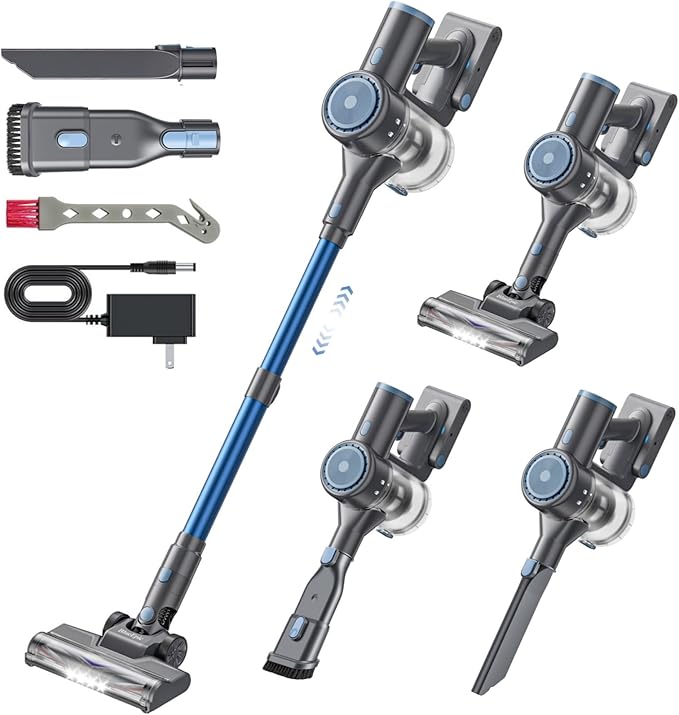 Syntecno P9‑W Cordless Stick Vacuum